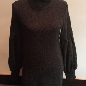 Charcoal grey sweater dress